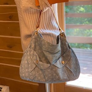 Louis Vuitton Denim Daily GM Bleu Clair Hobo Bag